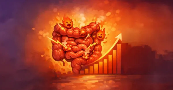 Zachorowalność na ciężkie zapalenie uchyłków jelita grubego gwałtownie rośnie wśród młodych dorosłych